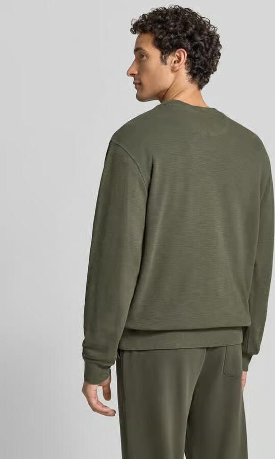 Scotch & Soda regular fit gemêleerde sweater donkergroen - Foto 6