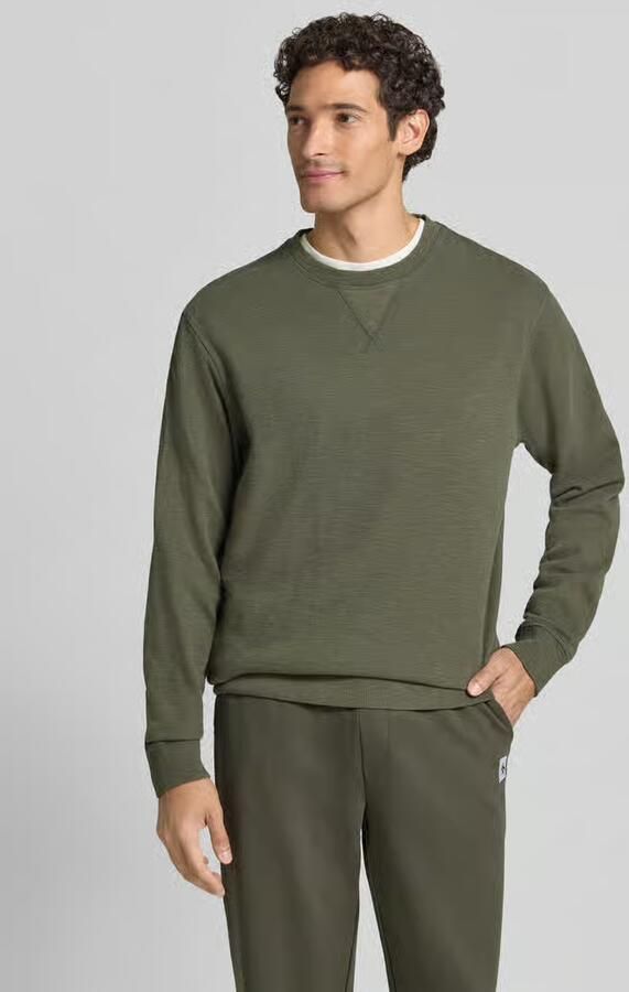 Scotch & Soda regular fit gemêleerde sweater donkergroen - Foto 5