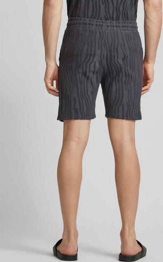 Scotch & Soda Regular fit sweatshorts met structuurmotief