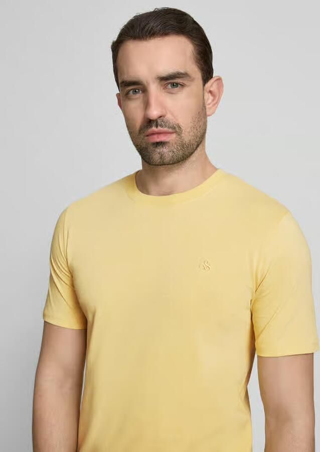 Scotch & Soda regular fit T-shirt met gestikt logo
