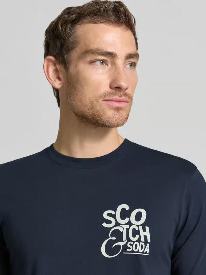 Scotch & Soda regular fit T-shirt met logoprint - Foto 2