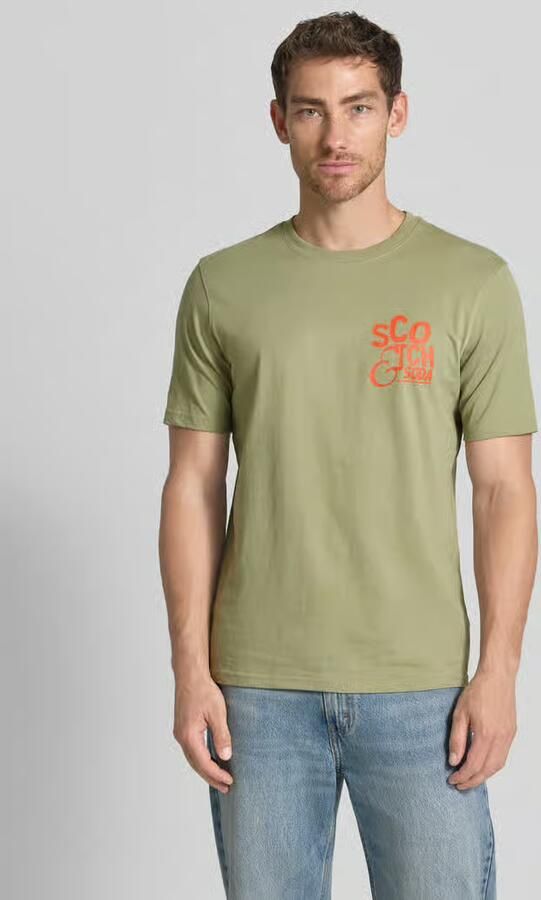 Scotch & Soda regular fit T-shirt met logoprint - Foto 3