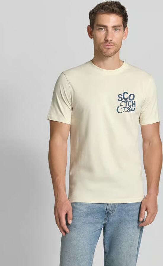 Scotch & Soda regular fit T-shirt met logoprint - Foto 3