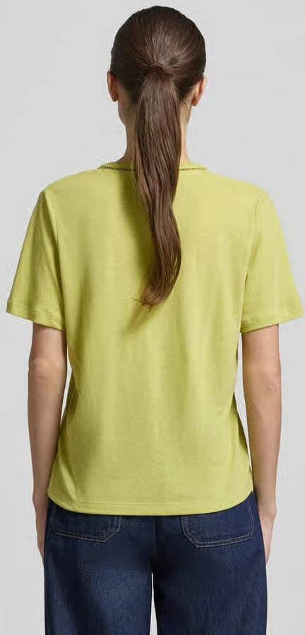 Scotch & Soda regular fit T-shirt van linnenmix met V-hals - Foto 3