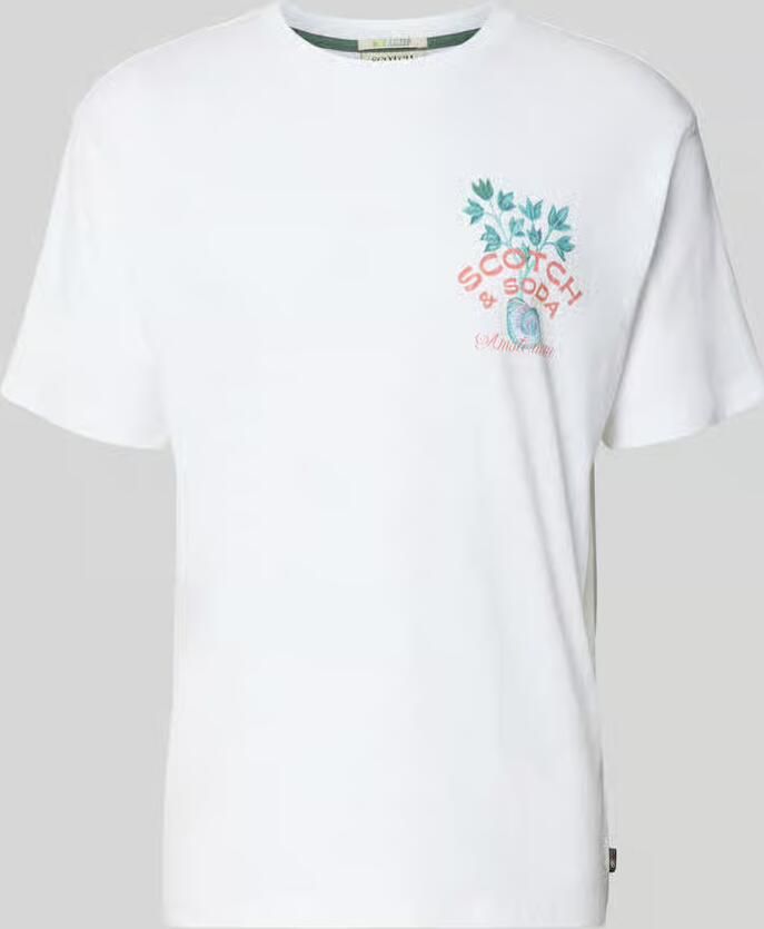 Scotch & Soda Regular fit t-shirt van puur katoen
