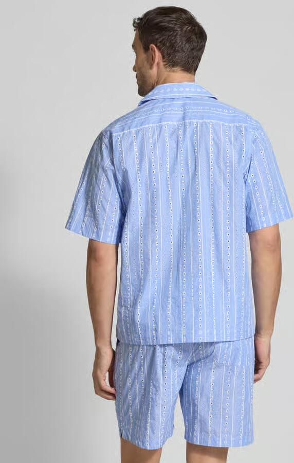 Scotch & Soda Regular fit vrijetijdsoverhemd met broderie anglaise - Foto 3