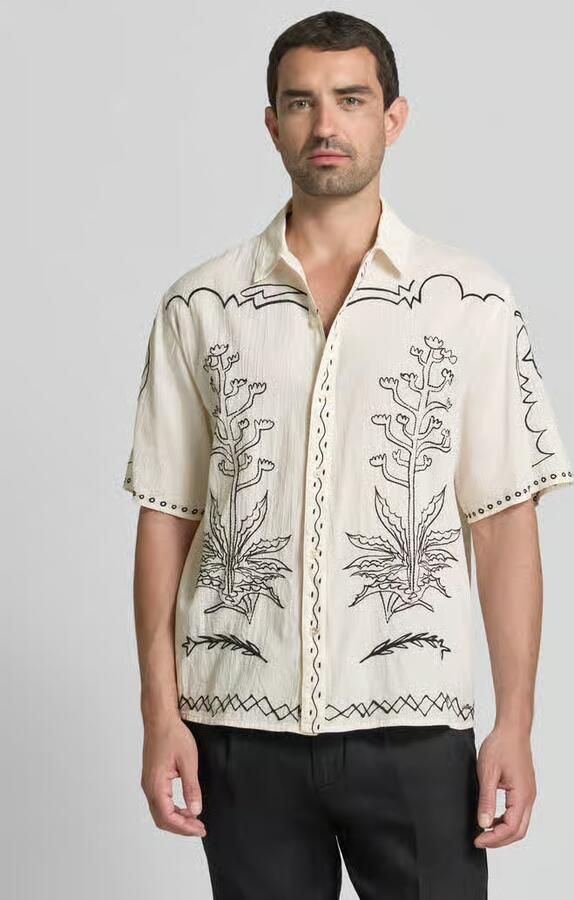 Scotch & Soda regular fit vrijetijdsoverhemd met kentkraag en stitchings - Foto 3