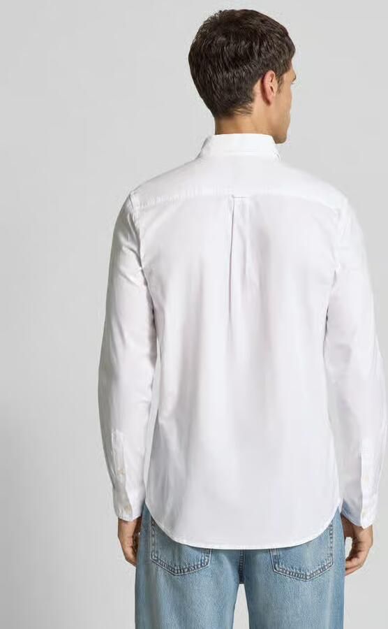 Scotch & Soda Overhemd Lange Mouw Scotch & Soda Core Oxford Overhemd Wit - Foto 10