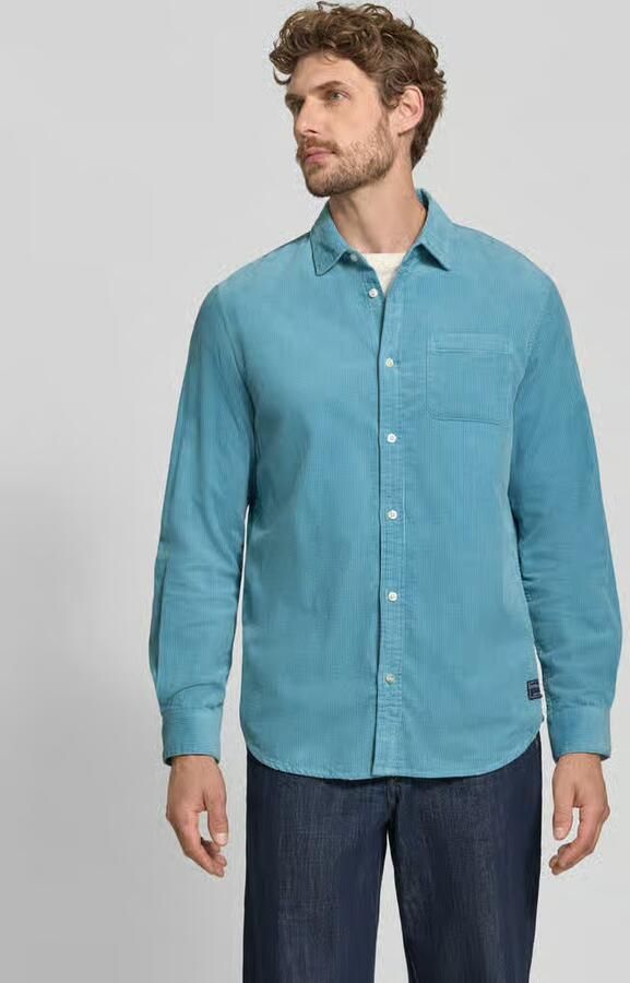 Scotch & Soda Regular fit vrijetijdsoverhemd met labelpatch model 'CORDUROY' - Foto 2