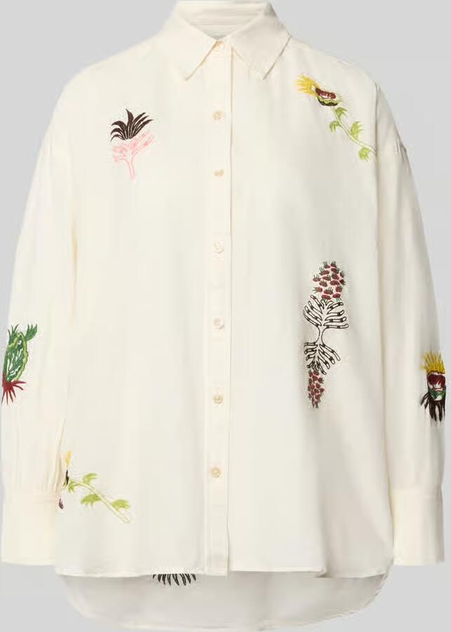Scotch & Soda relaxed fit blouse met stikselafwerkingen - Foto 2