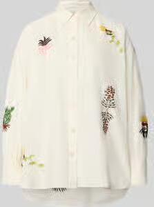 Scotch & Soda relaxed fit blouse met stikselafwerkingen