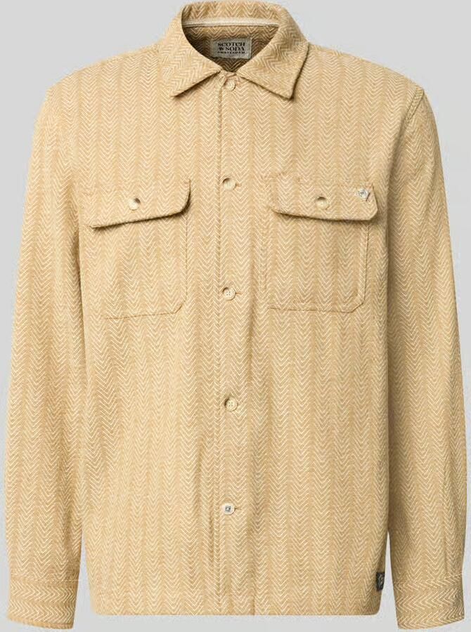 Scotch & Soda relaxed fit jack-achtig overhemd met borstzakken