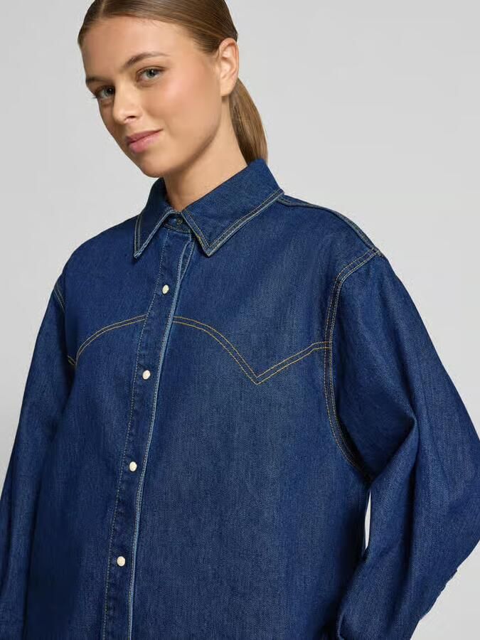 Scotch & Soda Relaxed fit jeansblouse met knoopsluiting - Foto 2