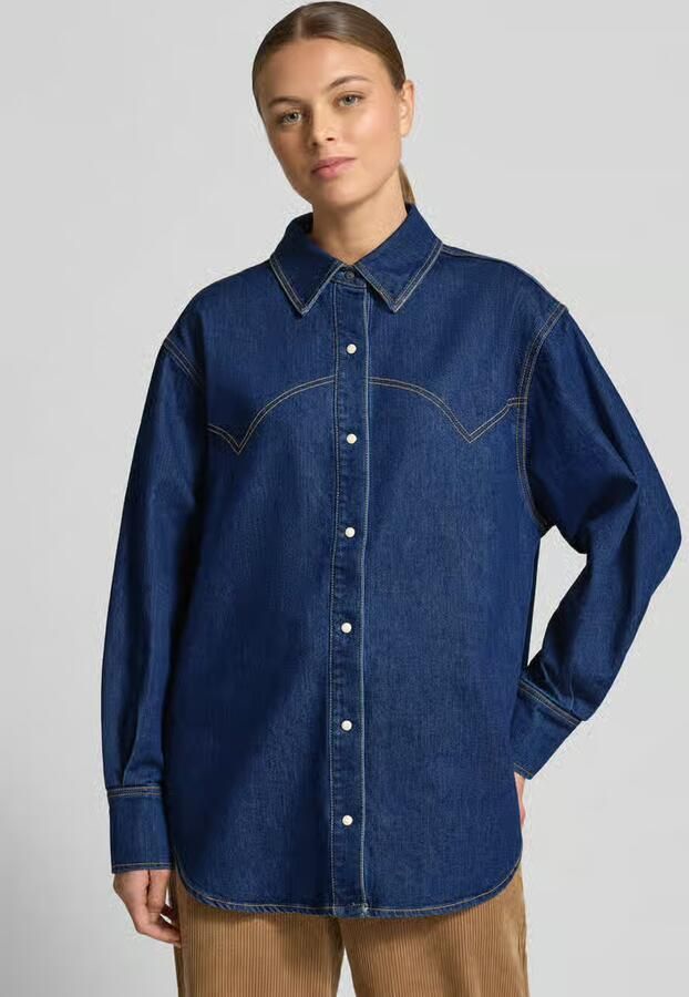 Scotch & Soda Relaxed fit jeansblouse met knoopsluiting - Foto 3