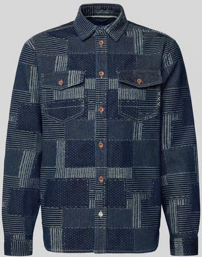 Scotch & Soda relaxed fit overhemdjack in denimlook
