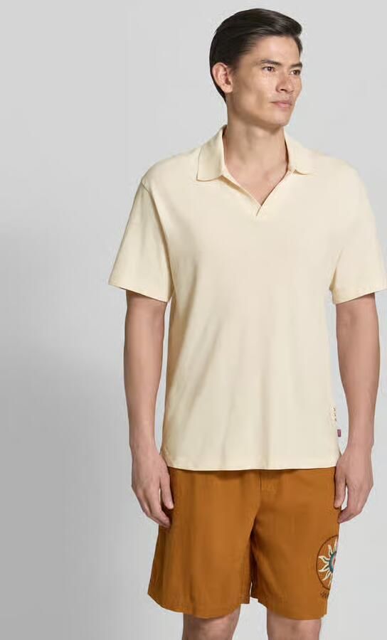 Scotch & Soda straight fit short van mix van linnen en viscose met motiefstitching - Foto 2