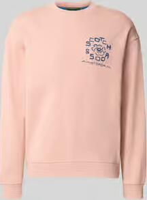 Scotch & Soda relaxed fit pullover met logoprint