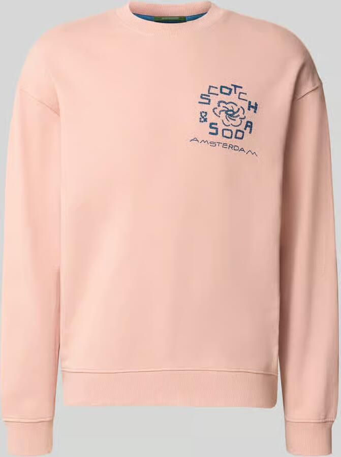 Scotch & Soda relaxed fit pullover met logoprint