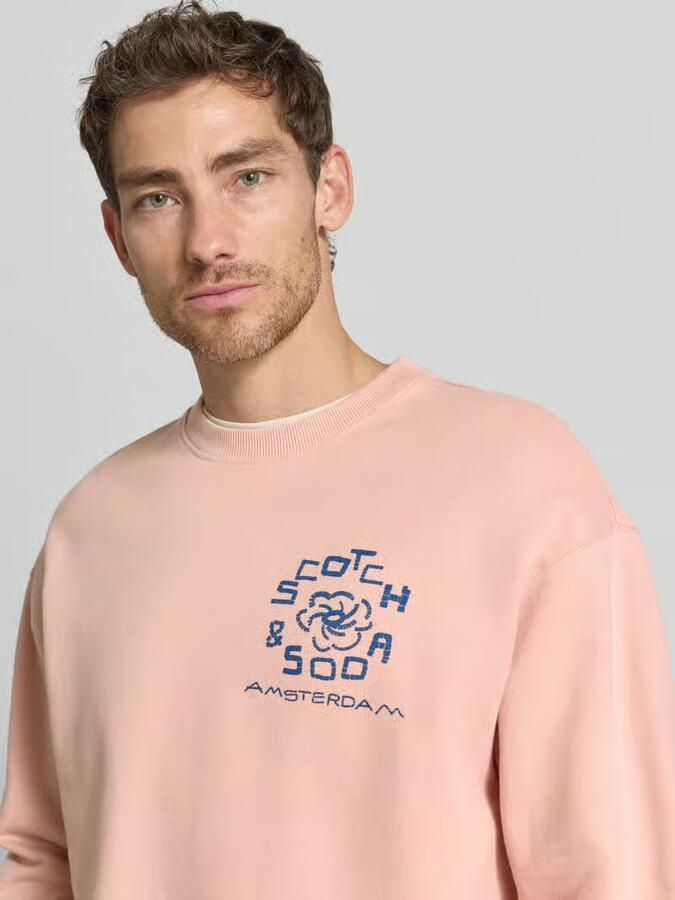 Scotch & Soda relaxed fit pullover met logoprint - Foto 2