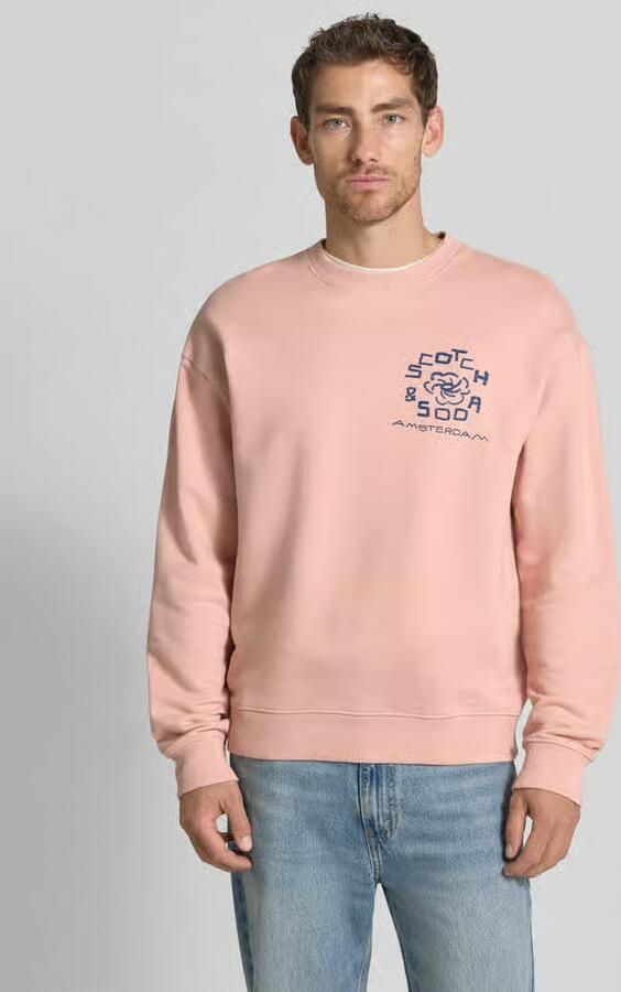 Scotch & Soda relaxed fit pullover met logoprint - Foto 2
