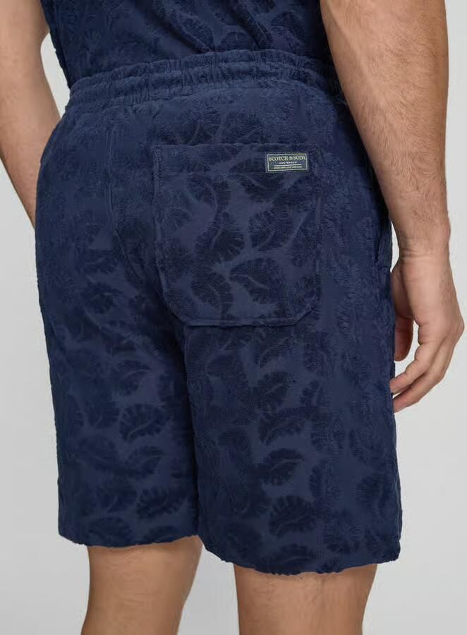Scotch & Soda relaxed fit short van badstof met achterzak - Foto 3