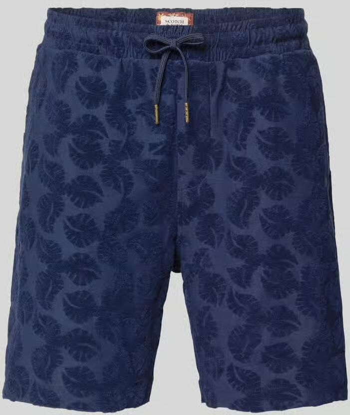 Scotch & Soda relaxed fit short van badstof met achterzak