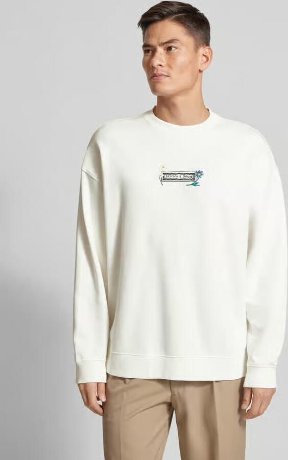 Scotch & Soda Relaxed fit sweatshirt met labelprint - Foto 5