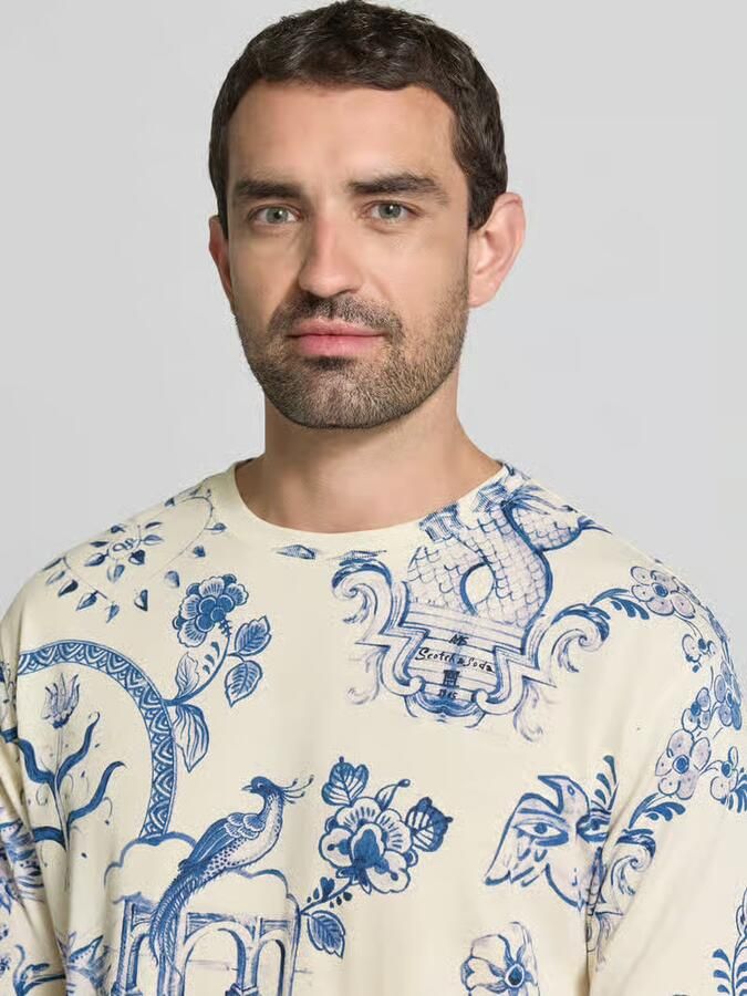 Scotch & Soda relaxed fit T-shirt in all-over look - Foto 2