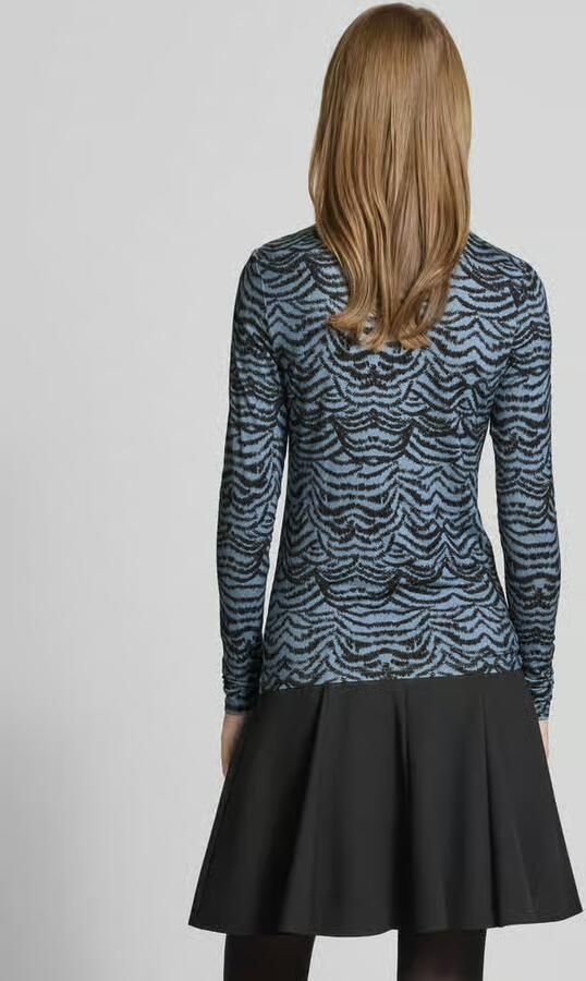 Scotch & Soda Shirt met lange mouwen van viscosemix met opstaande kraag