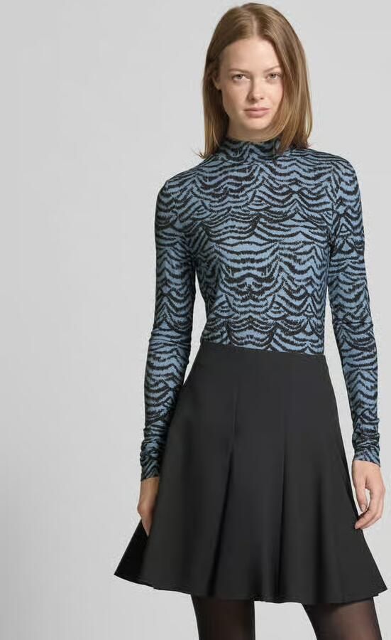 Scotch & Soda Shirt met lange mouwen van viscosemix met opstaande kraag - Foto 2