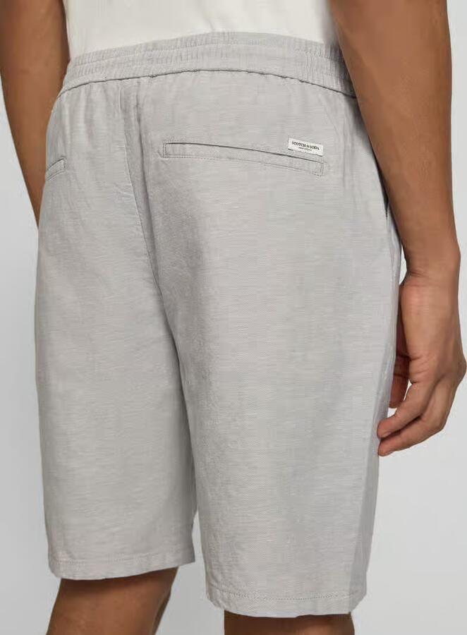 Scotch & Soda Korte Broek Scotch & Soda Fave Short Cotton Linen Greige