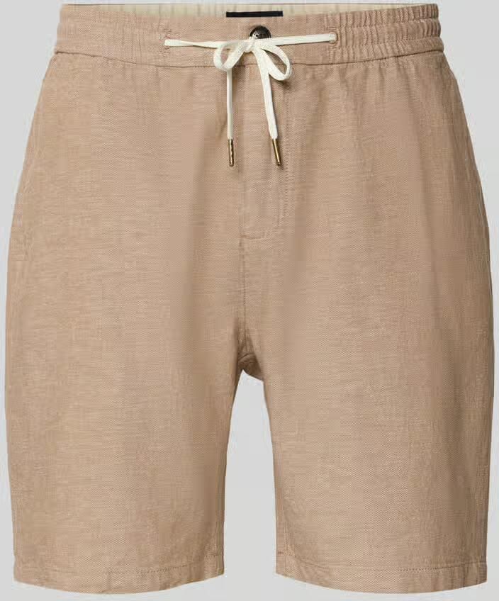 Scotch & Soda Shorts van een katoen-linnenmix met elastische tailleband - Foto 2