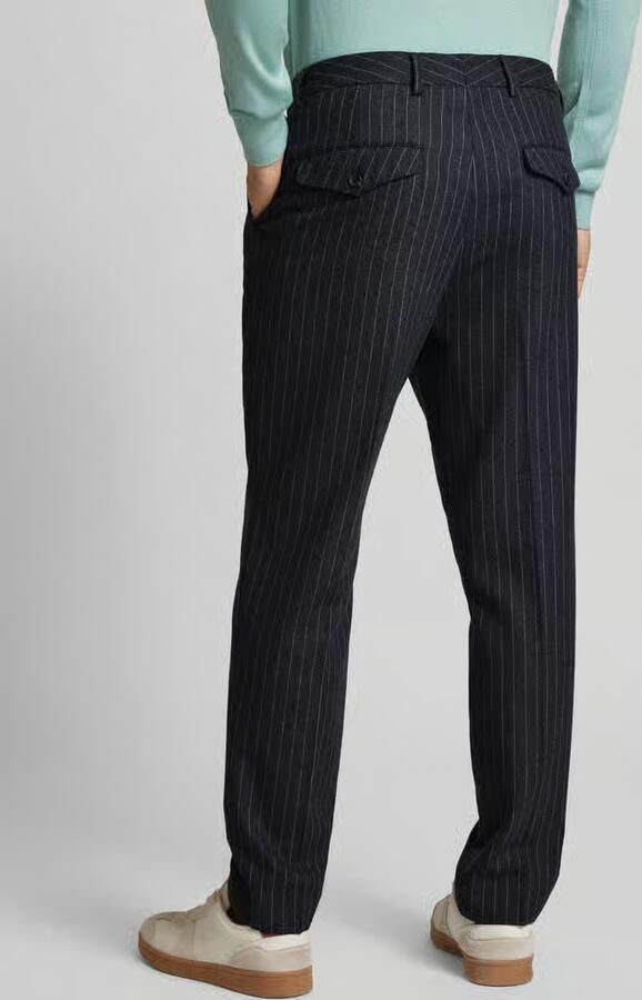 Scotch & Soda Slim fit broek met bandplooien - Foto 3