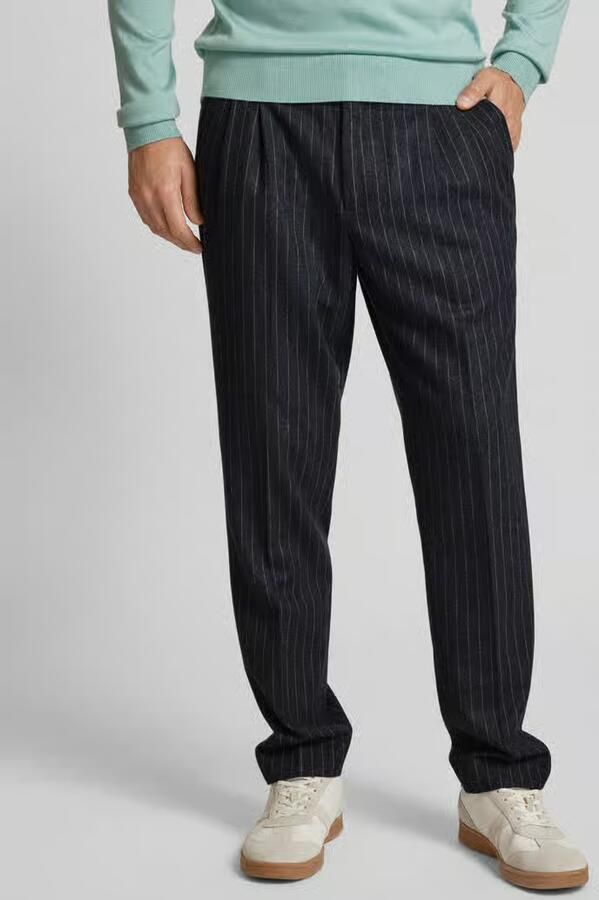 Scotch & Soda Slim fit broek met bandplooien - Foto 2