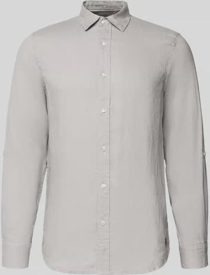 Scotch & Soda Overhemd Lange Mouw Scotch & Soda Linnen Core Overhemd Grijs - Foto 2