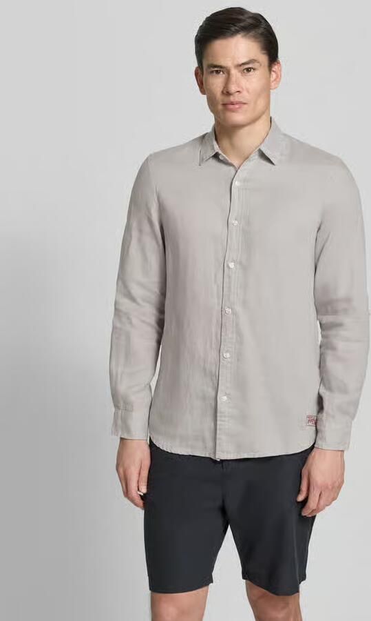 Scotch & Soda Overhemd Lange Mouw Scotch & Soda Linnen Core Overhemd Grijs - Foto 7