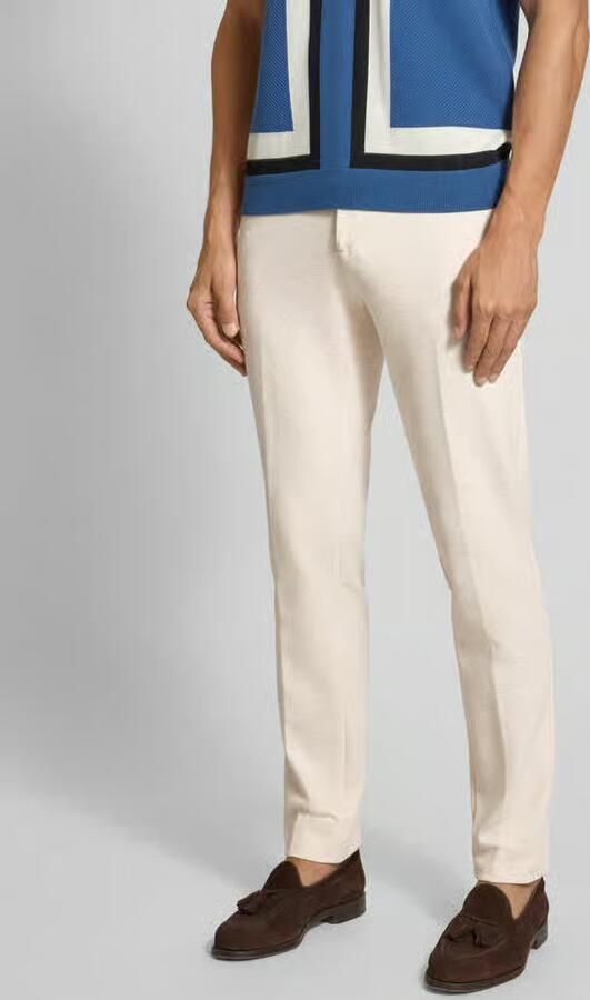 Scotch & Soda Slim fit stoffen broek met achterzakken model 'Mott' - Foto 5