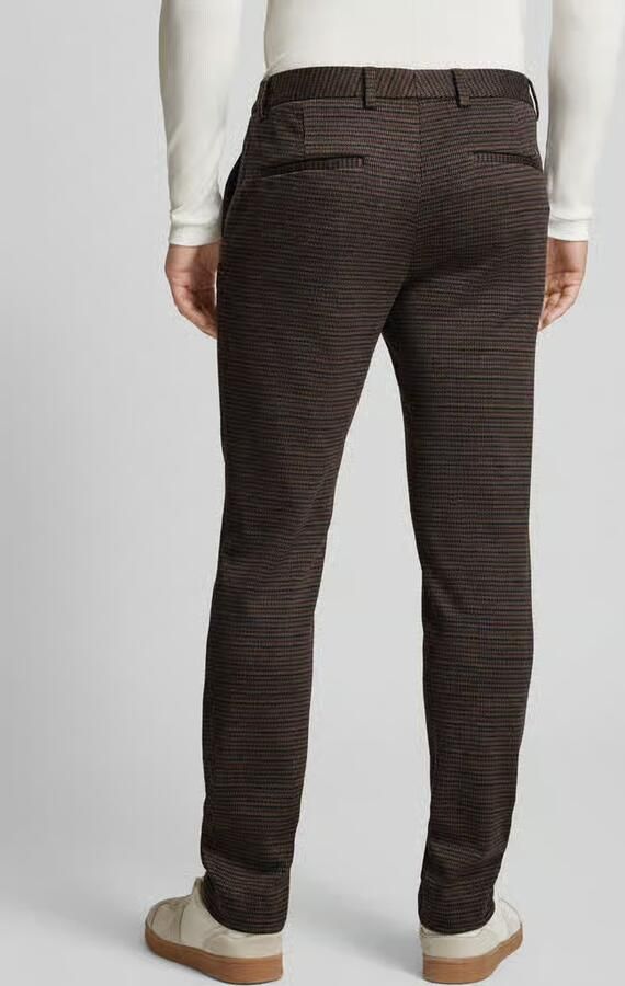 Scotch & Soda Slim fit stoffen broek met Franse steekzakken