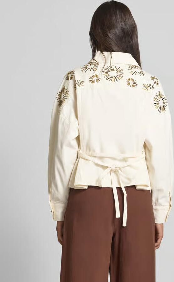Scotch & Soda Versierde Katoenen Truckerjas White Dames - Foto 5