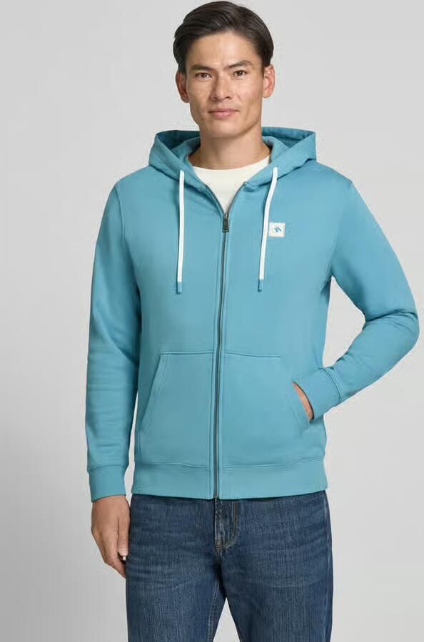 Scotch & Soda Sweatjack met logopatch en kangoeroezak - Foto 2
