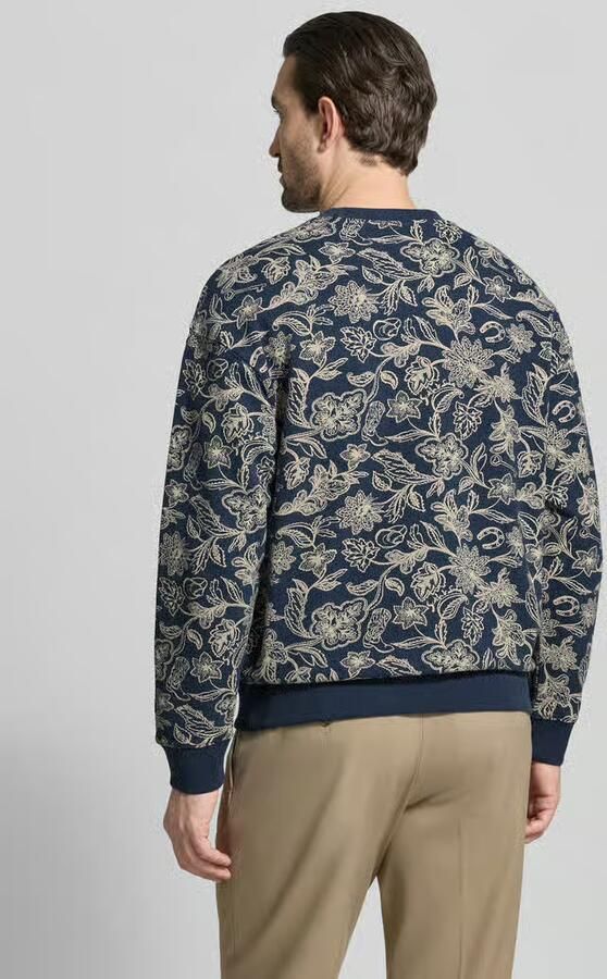 Scotch & Soda sweatshirt in all-over look met ronde hals - Foto 3