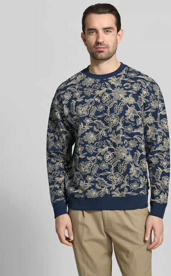 Scotch & Soda sweatshirt in all-over look met ronde hals - Foto 4