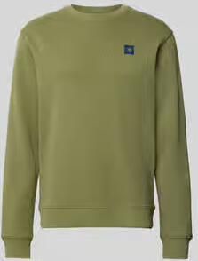 Scotch & Soda sweatshirt met labelbadge en ronde hals