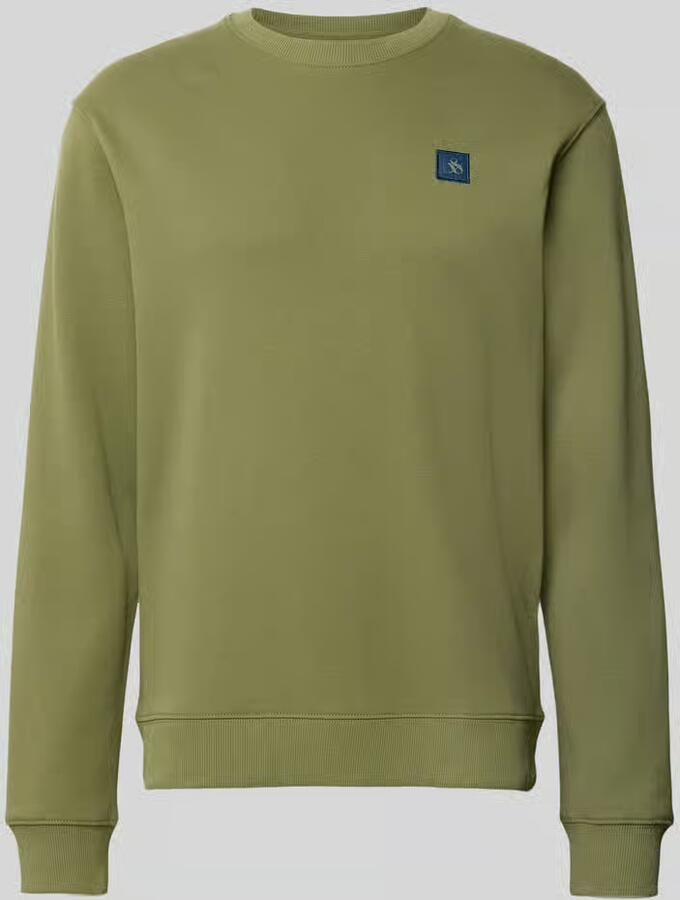 Scotch & Soda sweatshirt met labelbadge en ronde hals - Foto 2