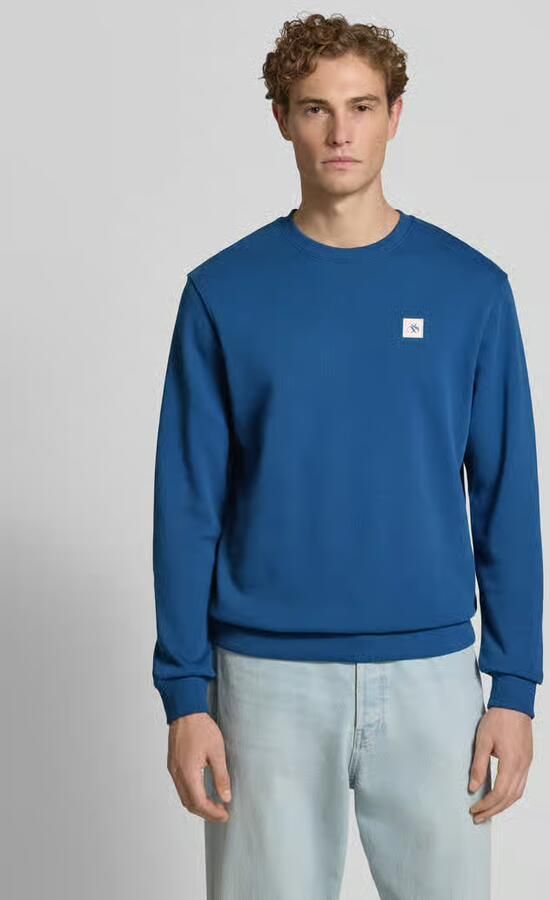 Scotch & Soda sweatshirt met labelbadge en ronde hals - Foto 3