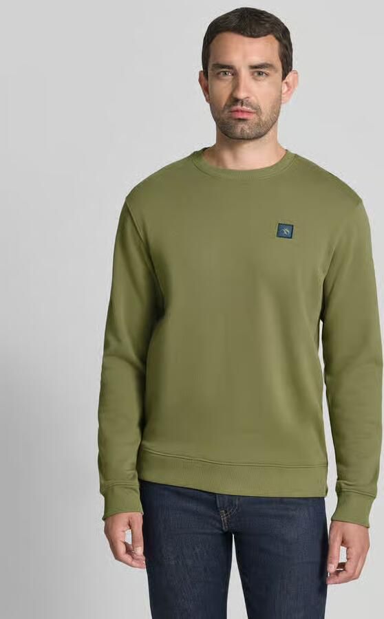 Scotch & Soda sweatshirt met labelbadge en ronde hals - Foto 2