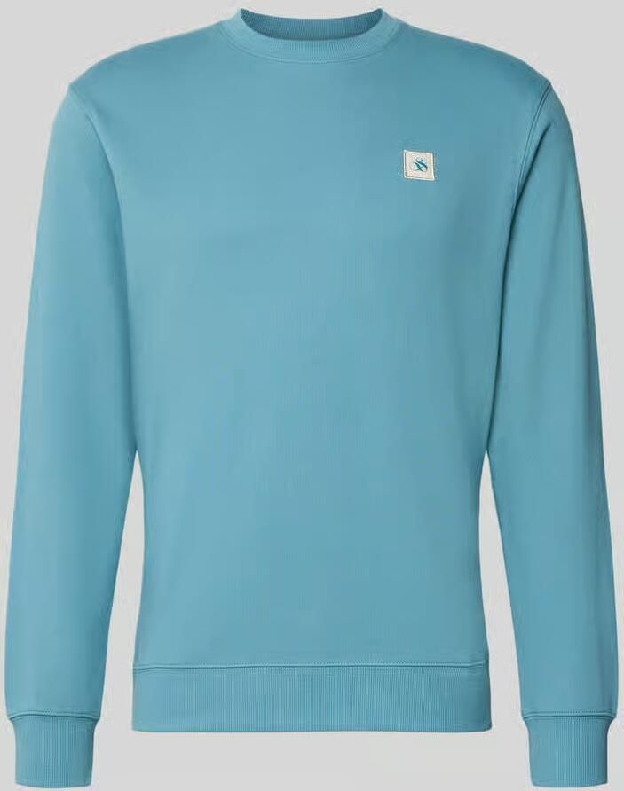 Scotch & Soda katoenen regular fit trui blauw