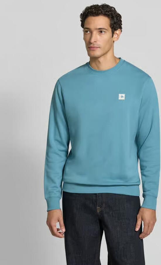 Scotch & Soda katoenen regular fit trui blauw - Foto 6
