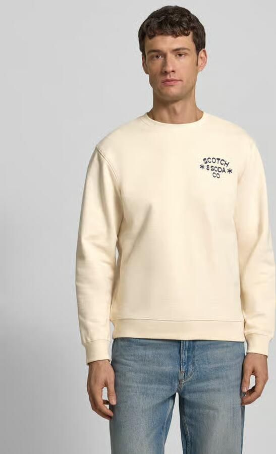 Scotch & Soda sweatshirt met labelprint - Foto 4