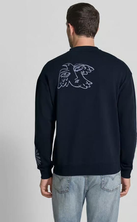 Scotch & Soda sweatshirt met stitchings model 'DELFTS BLAUW' - Foto 2